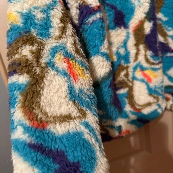 Eddie Bauer Multicolor Fleece Jacket - Picture 4 of 4